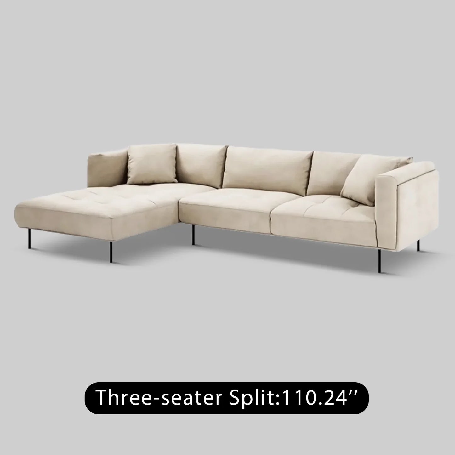 Italian Minimalist Matte Tech Fabric Sofa