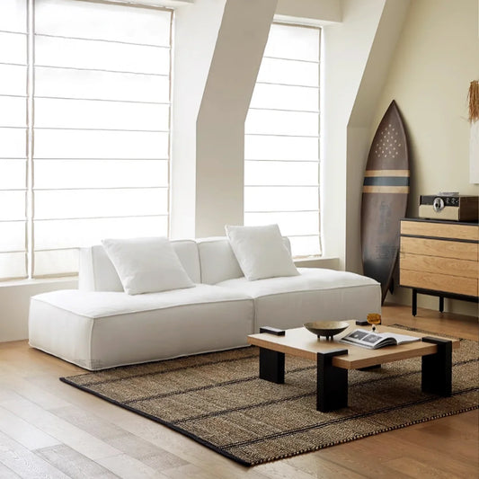 Linen Floating Island Sofa