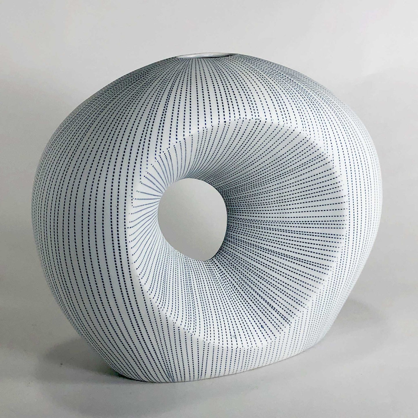 Artura Porcelain Vase, Indigo on White