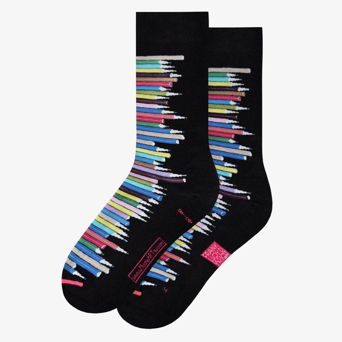 Frank Lloyd Wright's Colored Pencils Socks, 2 sizes